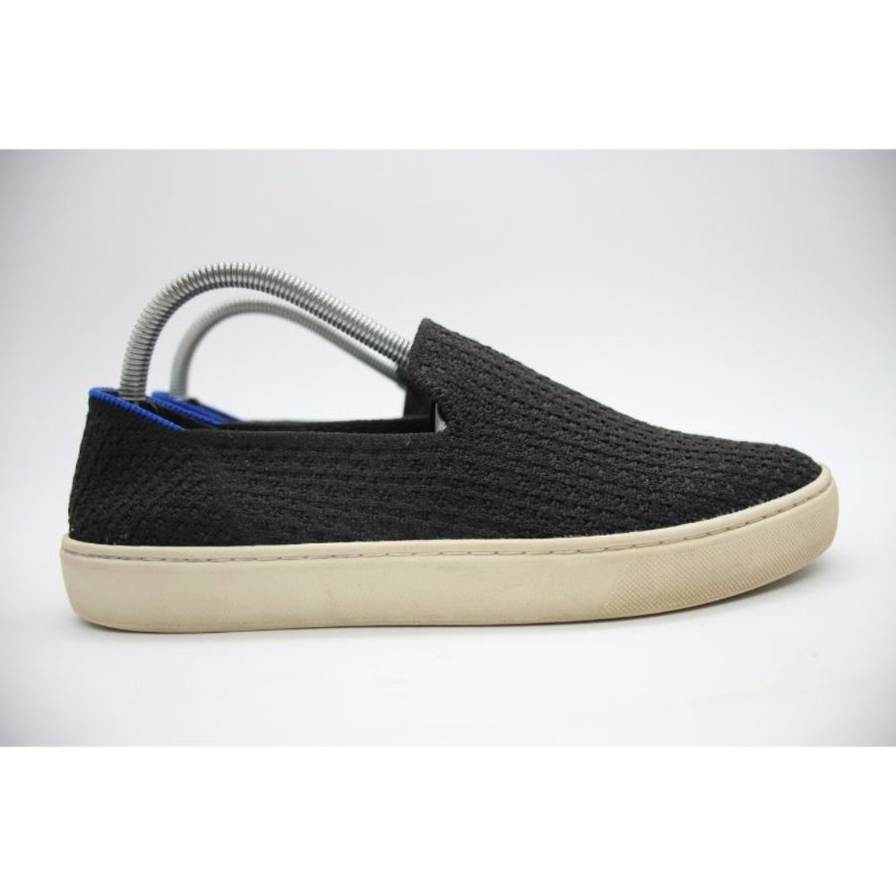 Rothys Women's Size 9 Slip On Sneaker Black Knit Comfort Shoes